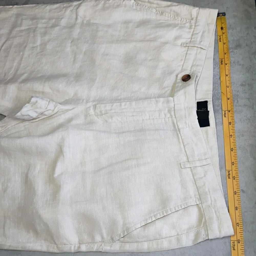 Club Room Luxury Linen Pants Men's 34x32 Beige 100% Linen Beach Wedding Coastal
